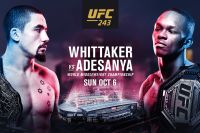 Файткард турнира UFC 243: Роберт Уиттакер - Исраэль Адесанья