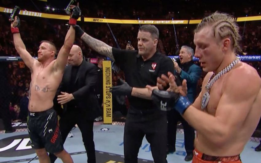 Слова Джастина Гэтжи после победы над Пэдди Пимблеттом на UFC 324
