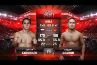 Видео боя Кадыр Аданов - Артур Соловьев FIGHT NIGHTS GLOBAL 55