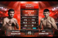 Видео боя Нариман Аббасов - Куат Хамитов Fight Nights Global 93 