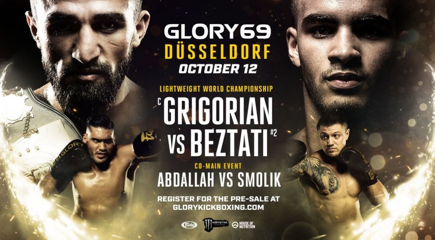 Прямая трансляция Glory 69: Марат Григорян - Тижани Безтати, Йоанн Конголо - Дмитрий Меньшиков