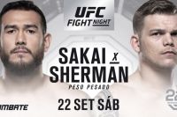 Видео боя Аугусто Сакаи - Чейз Шерман UFC Fight Night 137