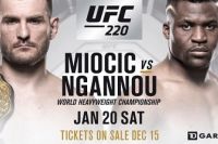 Результаты взвешивания участников турнира UFC 220