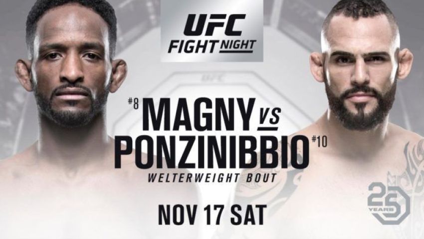 Прямая трансляция UFC Fight Night 140: Сантьяго Понзиниббио - Нил Магни