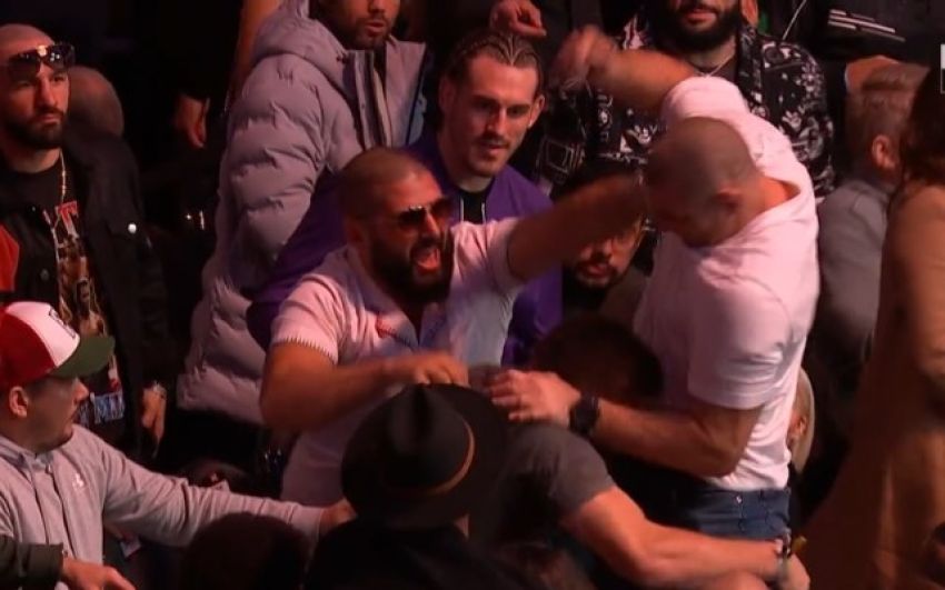 Шон Стриклэнд напал на Дю Плесси на турнире UFC 296: видео