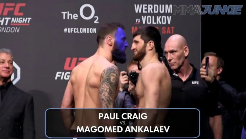 Видео боя Магомед Анкалаев - Пол Крэйг UFC Fight Night 127