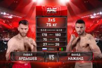 Видео боя Павел Ардышев – Вахед Нажанд AMC Fight Nights 100