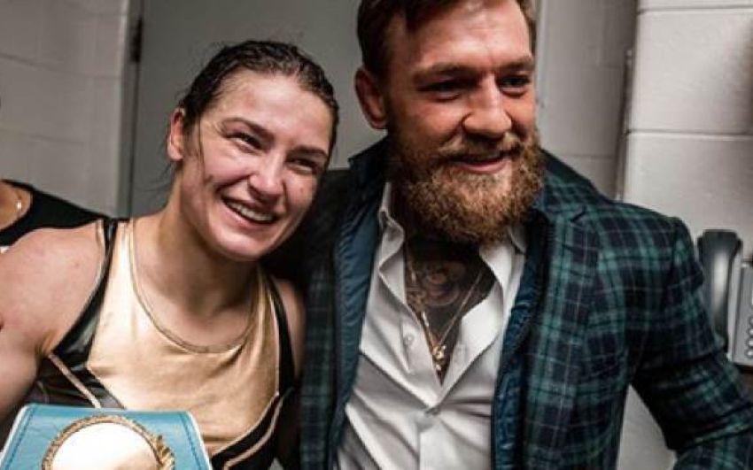 Конор Макгрегор поддержал свою соотечественницу, чемпионку мира по боксу Кэти Тейлор