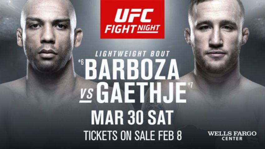 Бой Эдсона Барбозы и Джастина Гэтжи возглавит шоу UFC on ESPN 2