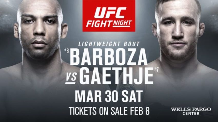 Бой Эдсона Барбозы и Джастина Гэтжи возглавит шоу UFC on ESPN 2