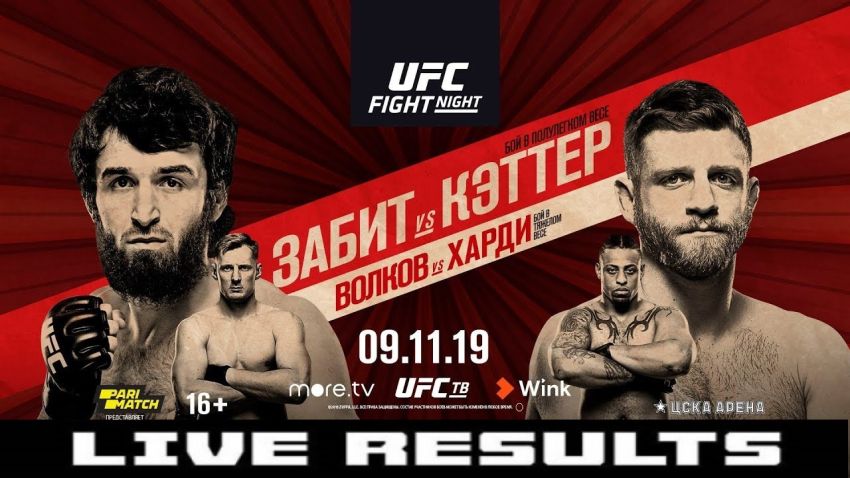 Результаты турнира UFC Fight Night 163: Забит Магомедшарипов - Келвин Каттар