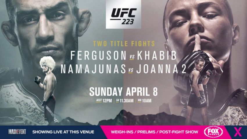 Файткард турнира UFC 223: Фергюсон - Нурмагомедов