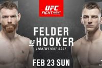 Ставки на UFC Fight Night 168: Коэффициенты букмекеров на турнир Пол Фелдер - Дэн Хукер