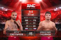 Видео боя Камалутдин Гусейнов – Артур Саетгареев AMC Fight Nights 107