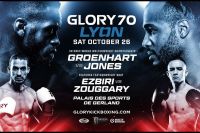 Прямая трансляция Glory 70: Муртел Гроенхарт – Трой Джонс, Кирилл Корнилов - Нордин Махеддин