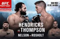 Ссылки на прямую трансляцию UFC Fight Night: Hendricks vs. Thompson