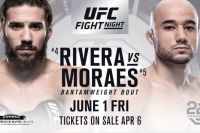 Бой Джимми Риверы и Марлона Мораеса станет мейн-ивентом турнира UFC Fight Night 130