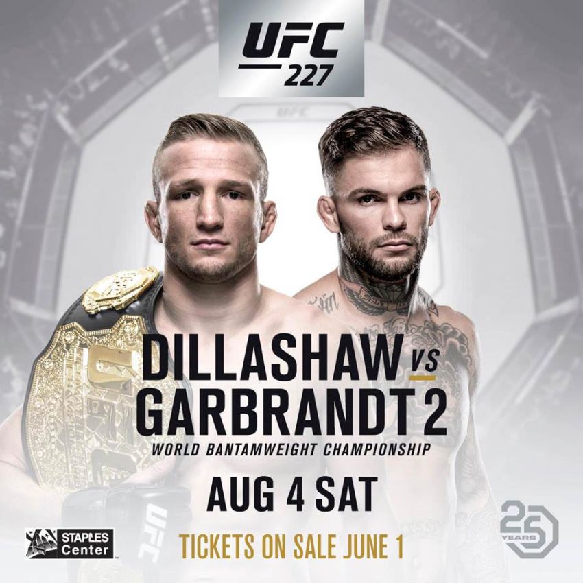 Видео боя Ти Джей Диллашоу - Коди Гарбрандт UFC 227