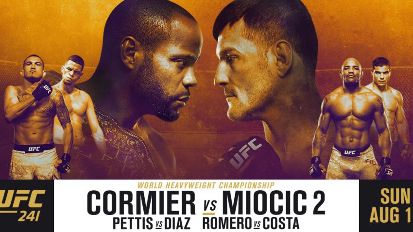 Букмекерские ставки на UFC 241: Коэффициенты на турнир Даниэль Кормье - Стипе Миочич 2