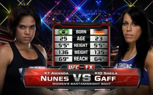 Видео боя Аманда Нуньес – Шейла Гэфф UFC 163
