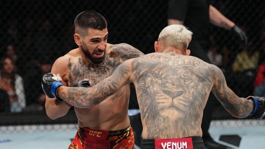 Илия Топурия снес Чарльза Оливейру в первом раунде на UFC 317 и стал чемпионом легкого веса