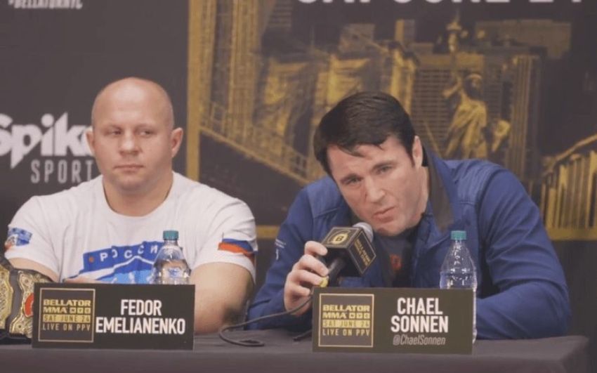  Насмешка Чейла Соннена над Федором Емельяненко + мнение Емельяненко о Соннене