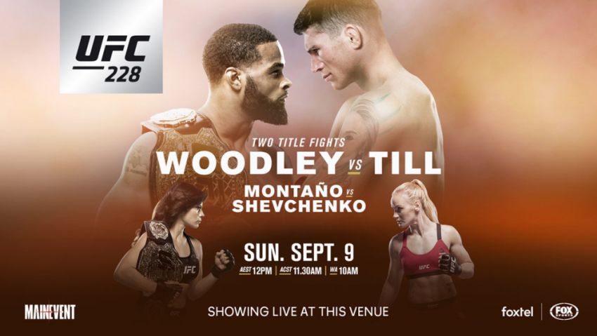 Файткард турнира UFC 228: Тайрон Вудли - Даррен Тилл