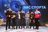 Бойцы клуба "Ахмат" приняли участие в программе "Час Спорта" на телеканале "Грозный"