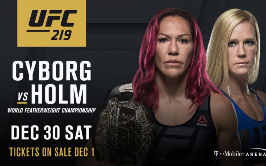 Результаты турнира UFC 219: Сайборг - Холм