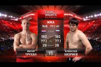 Видео боя Матей Трухан - Алиасхаб Хизриев Fight Nights Global 62