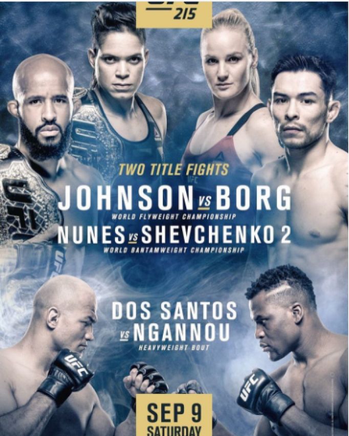 Опубликован постер турнира UFC 215