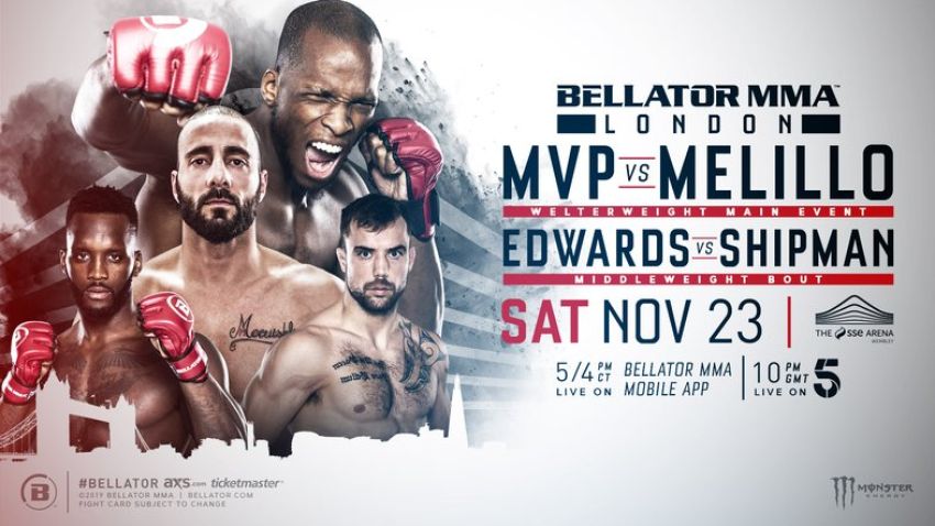 Прямая трансляция Bellator London: Майкл Пейдж - Джованни Мелилло